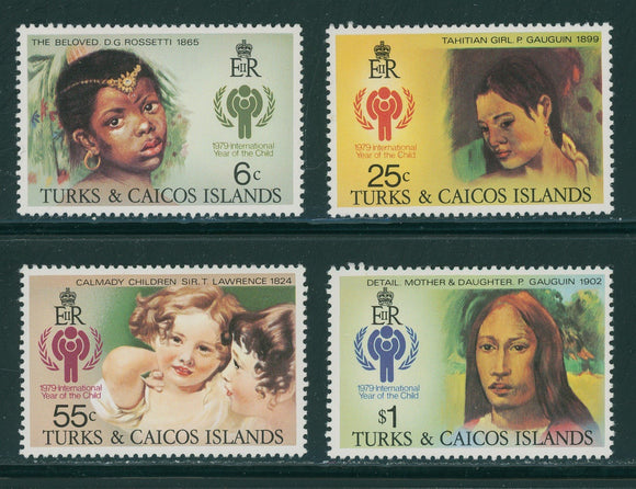 Turks & Caicos Scott #386-389 MNH Int'l Year of the Child IYC $$ 396267