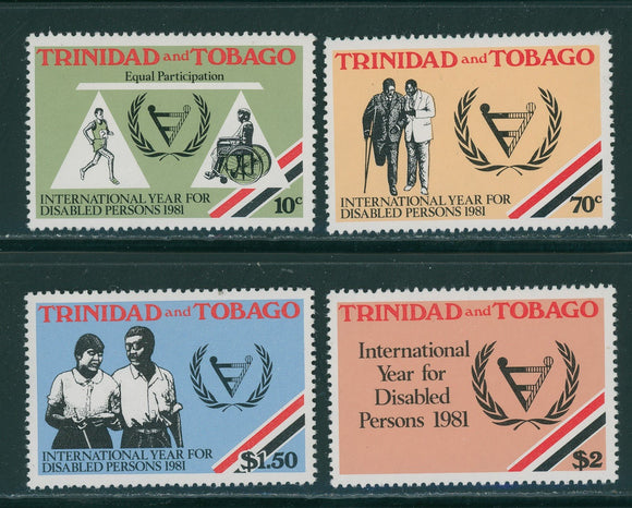 Trinidad & Tobago Scott #341-344 MNH Int'l Year of the Disabled $$ 406648