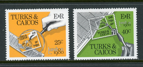 Turks & Caicos Scott #431-432 MNH London '80 Stamp EXPO $$ 406786