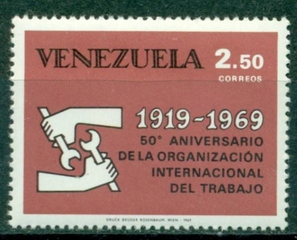 Venezuela Scott #944 MNH 50th Ann of ILO $$