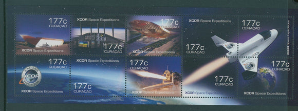 Curacao Scott #204 MNH S/S XCOR Space Expeditions CV$20+ 408629