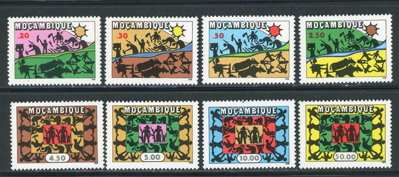 Mozambique Scott #531-538 MNH Workers, Farmers, Children CV$8+ 409895 ISH