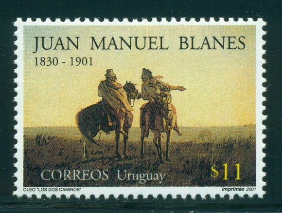 Uruguay Scott #1905 MNH Juan Manuel Blanes Painter CV$6+