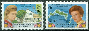 Turks & Caicos Islands Scott #766-767 MNH Visit of Princess Alexandra CV$12+
