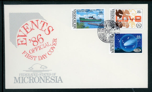 Micronesia Scott #46//C20 FIRST DAY COVER 1986 Events $$ 414220