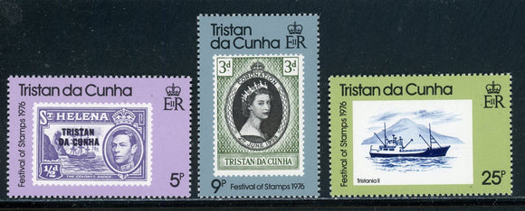 Tristan da Cunha Scott #206-208 MNH 1976 Festival of Stamps $$ 414489