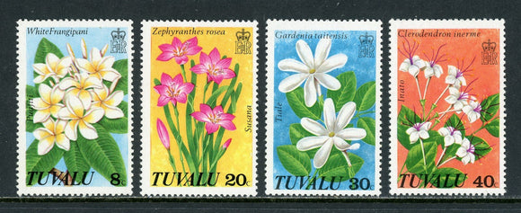 Tuvalu Scott #92-95 MNH Wild Flowers FLORA $$ 414493