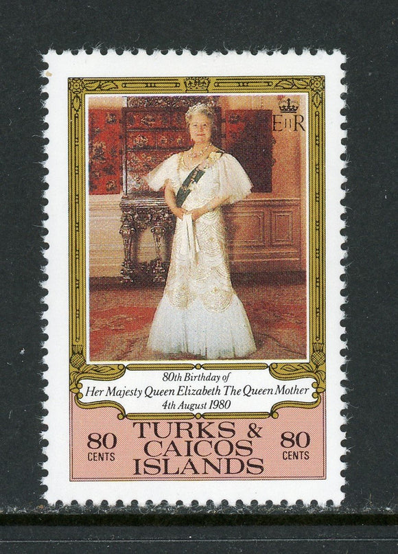 Turks & Caicos Scott #440 MNH Queen Mother Elizabeth 80th Birthday $$ 414535