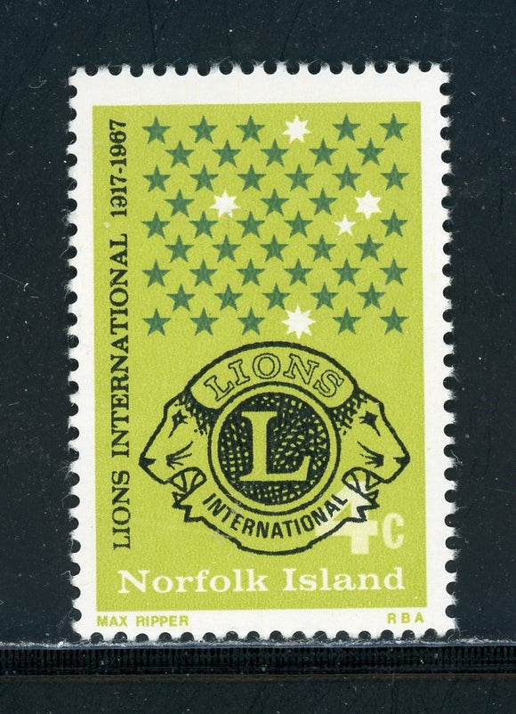 Norfolk Island Scott #114 MNH Lion's Int'l 30th ANN $$ 417215