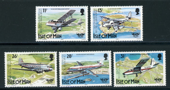 Isle of Man Scott #262-266 MNH ICAO 40th ANN CV$3+ 417268