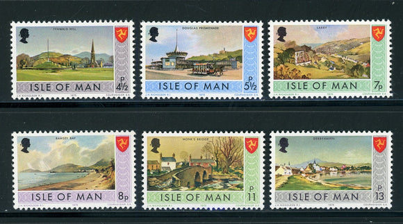 Isle of Man Scott #52-59 MNH 1975 Definitives Scenes $$ 417273