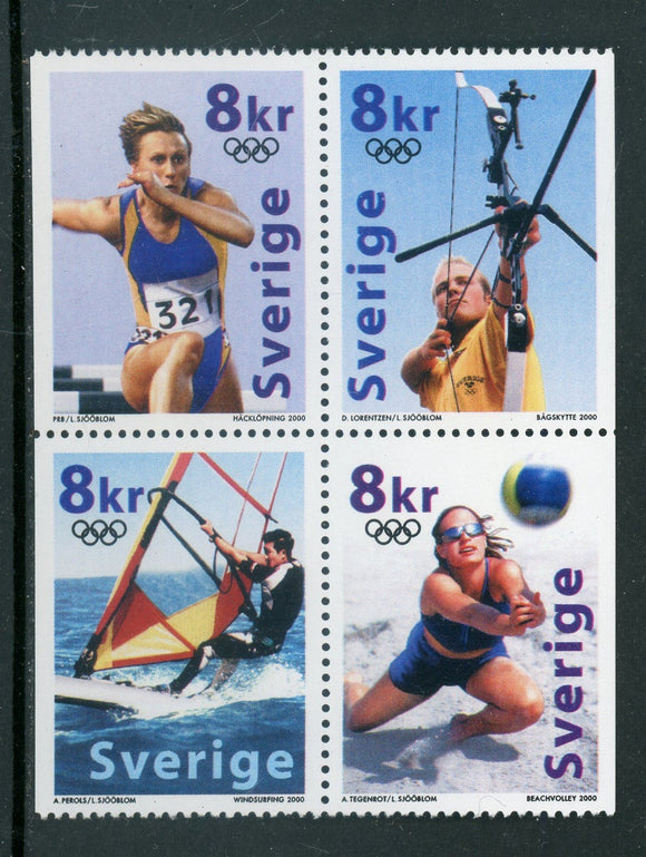 Sweden Scott #2395 MNH PANE OLYMPICS 2000 Sydney CV$10+ 417353