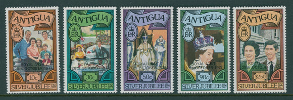 Antigua Scott #477-481 MNH Royal Visit 1977 $$ 417699