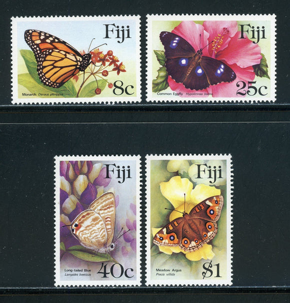 Fiji Scott #523-526 MNH Butterflies Insects FAUNA CV$15+ 420383