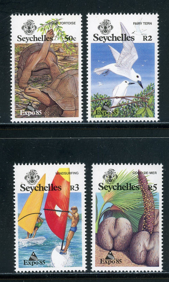 Seychelles Scott #563-566 MNH Tsukuba EXPO '85 Fair CV$7+ 420395