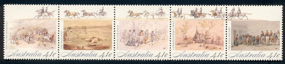Australia Scott #1181 MNH STRIP The Gold Rush CV$6+ 420546