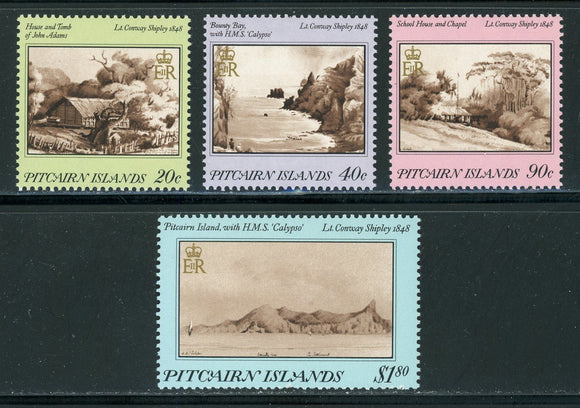 Pitcairn Islands Scott #291-294 MNH Paintings by Lt. Shipley CV$6+ 420683