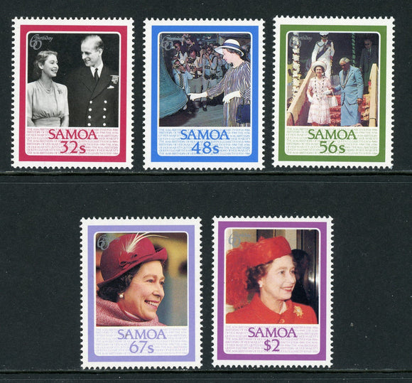 Samoa Scott #670-674 MNH Queen Elizabeth II 65h B'day CV$2+ 420687