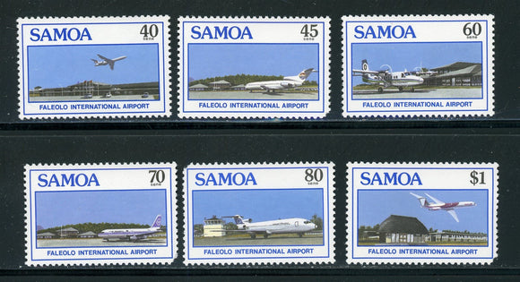 Samoa Scott #711-716-1 MNH Faleolo Int'l Airport CV$6+ 420703