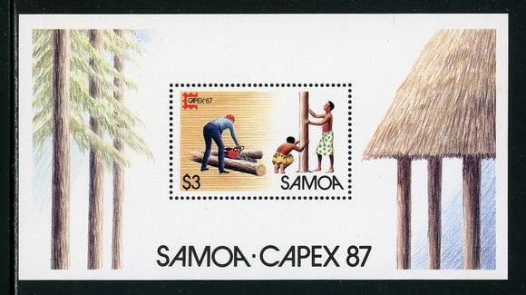 Samoa Scott #696 MNH S/S CAPEX '87 Stamp EXPO CV$3+ 420716