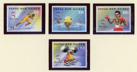 Papua New Guinea Scott #992-995 MNH OLYMPICS 2000 Sydney Sports CV$3+ 424143