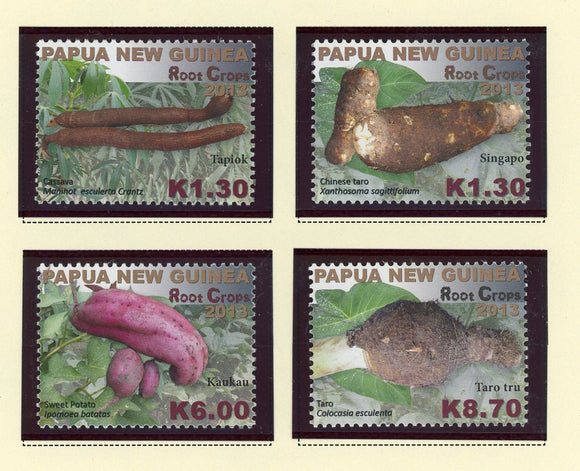 Papua New Guinea Scott #1685-1688 MNH Root Crops FLORA CV$16+ 427269