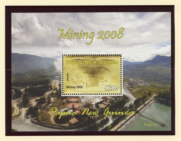 Papua New Guinea Scott #1338 MNH S/S Gold Mining CV$7+ 427342