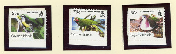 Cayman Islands Scott #983A-983C SA Birds FAUNA CV$6+ 427491