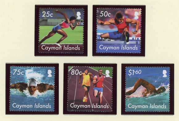 Cayman Islands Scott #1096-1100 MNH OLYMPICS 2012 London Track Swim CV$10 427525