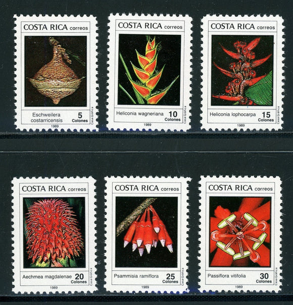 Costa Rica Scott #410-415 MNH Indigenous Flora CV$10+ 430126