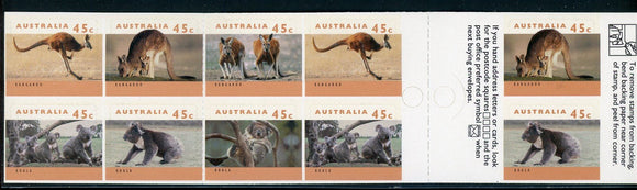 Australia Scott #1293a SA BOOKLET Threatened Species Animals FAUNA CV$17+ 430205