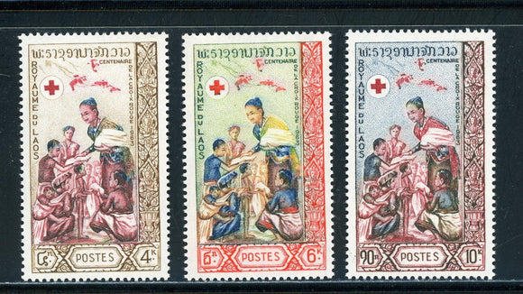 Laos Scott #85-87 MNH Int'l Red Cross $$ 434840