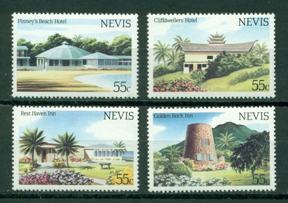 Nevis Scott #276-279 MNH Hotels TOURISM $$ 434870