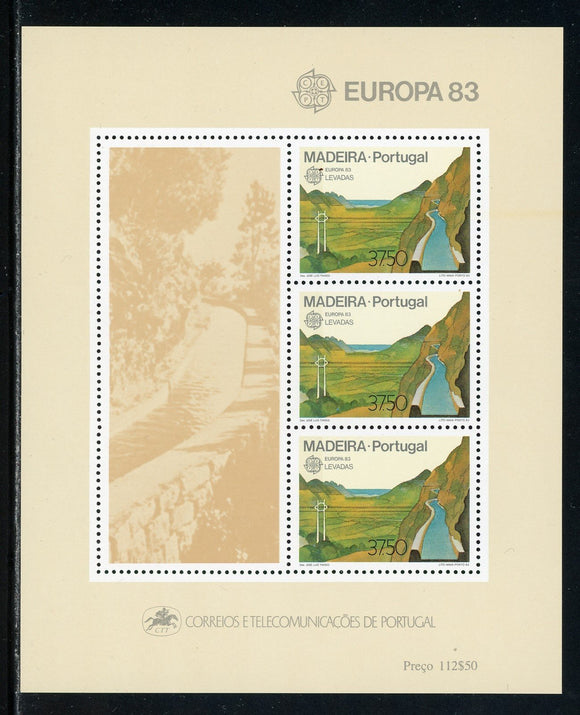 Madeira Scott #88a MNH S/S Europa 1983 CV$5+ 434905