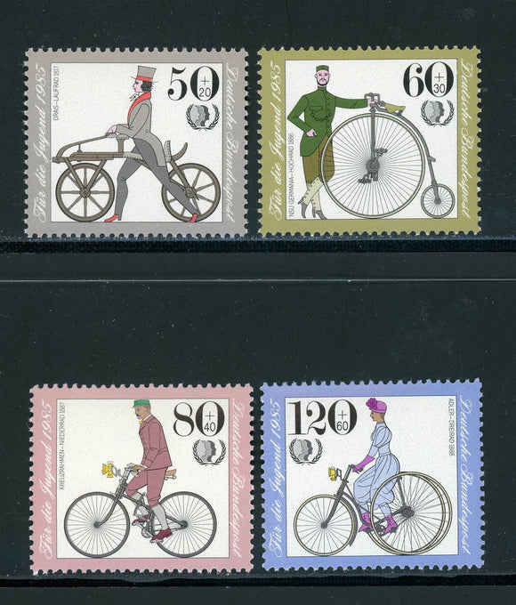 Germany Scott #B630-B633 MNH Antique Bicycles CV$4+ 435128