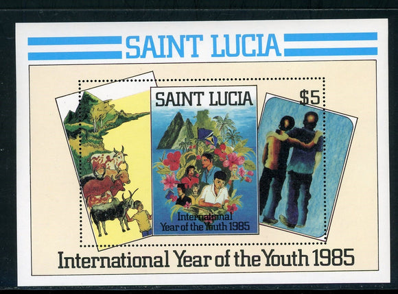 St. Lucia Scott #795 MNH S/S Int'l Youth Year IYY $$ 435205