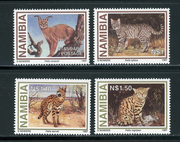 Namibia Scott #825-828 MNH Wild Cats Animals FAUNA $$ 439301