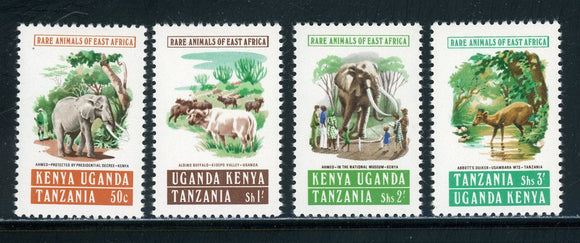 Kenya Uganda & Tanzania Scott #312-315 MNH Protected Animals FAUNA CV$5+ 439327
