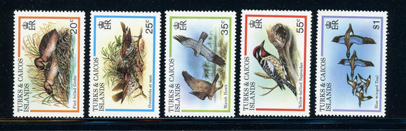 Turks & Caicos Scott #425-429 MH Birds Animals FAUNA CV$7+ 439392