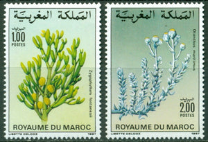 Morocco Scott #640-641 MNH Flowering Plants FLORA $$