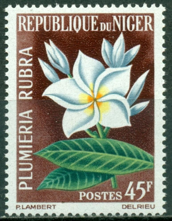 Niger Scott #135 MNH Flowers FLORA 45fr CV$2+