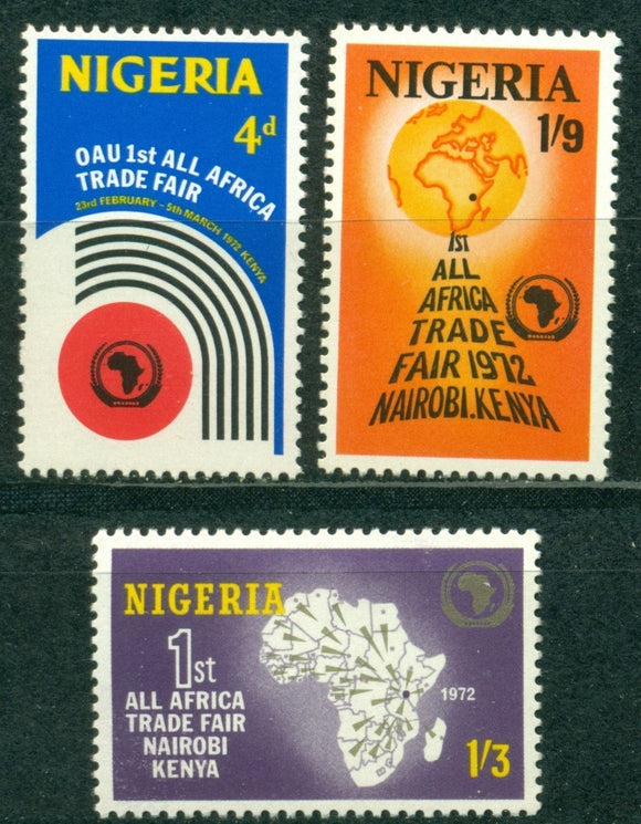 Nigeria Scott #277-279 MNH OAU All African Trade Fair Nairobi $$