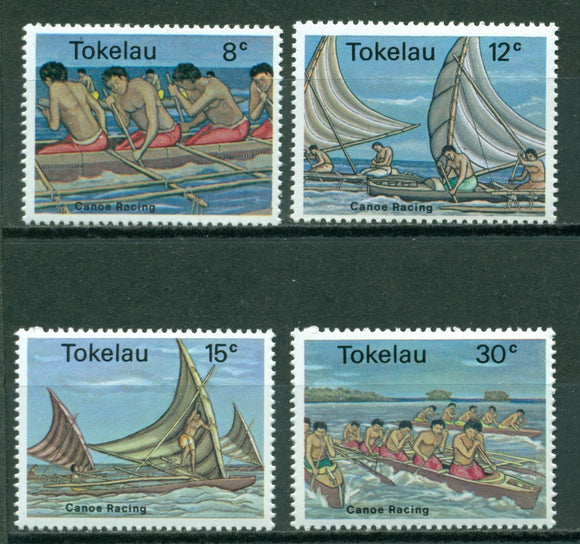 Tokelau Scott #65-68 MNH Canoe Racing Sports CV$2+