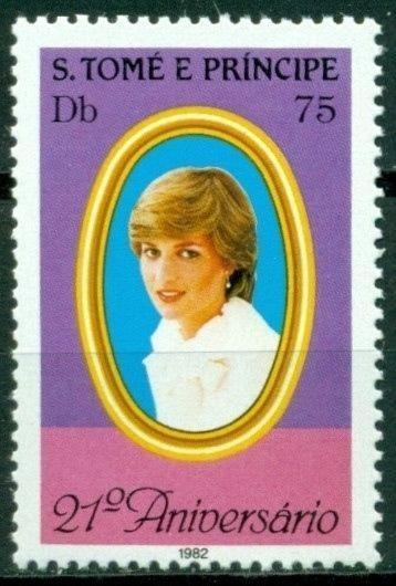 St. Thomas & Prince Scott #656 MNH Princess Diana's 21st Birthday CV$6+