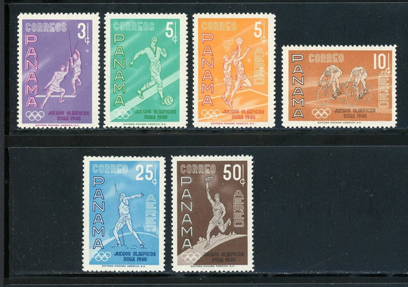 Panama Scott #433//C237 MNH OLYMPICS 1960 Rome CV$4+