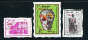 Panama MNH: Scott #541-543 UN Security Council Meeting SCHGs $$