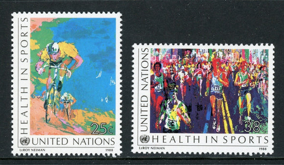 United Nations Scott #526-527 MNH Health in Sports $$