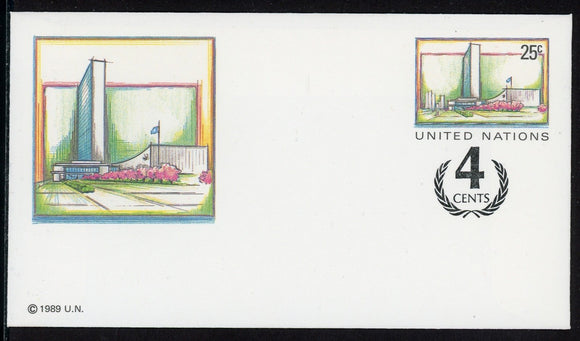 United Nations Postal Staionery UN HQ 1989 $$