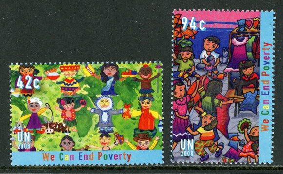 United Nations Scott #966-967 MNH We Can End Poverty CV$2+