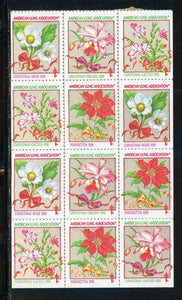 United States OS #13 SA BLOCK Lung Assn Flora/Flowers $$